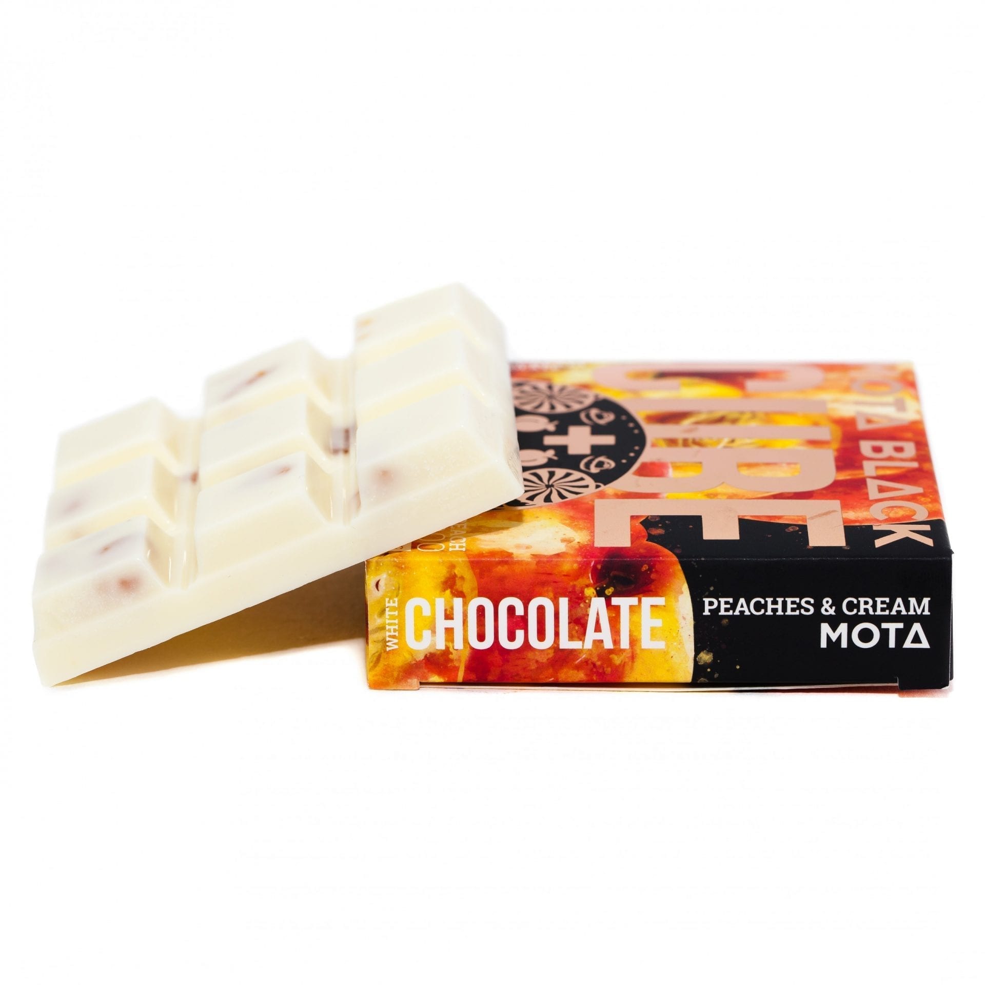 Mota Peaches & Cream White Chocolate Cube Mota Peaches & Cream White Chocolate Cube