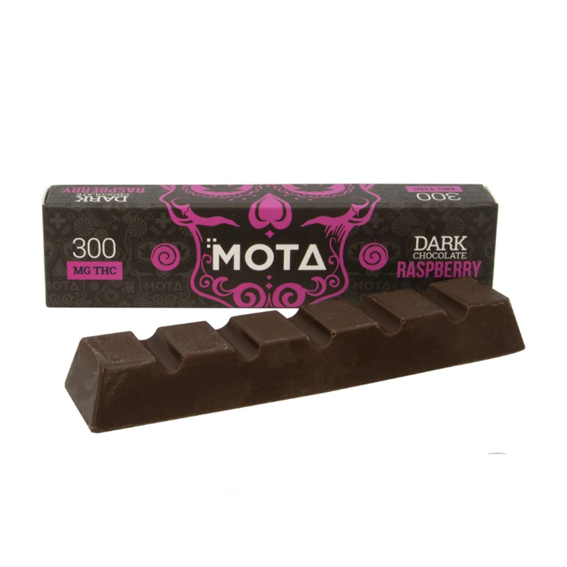 Mota Dark Chocolate Raspberry 300mg THC Mota Dark Chocolate Raspberry 300mg THC